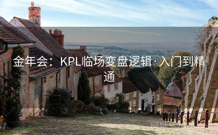 金年会:KPL临场变盘逻辑·入门到精通 金年会:KPL临场变盘逻辑·入门到精通